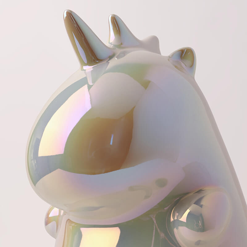 Lighteme Unicorn Ceramic Tissue Storage Box