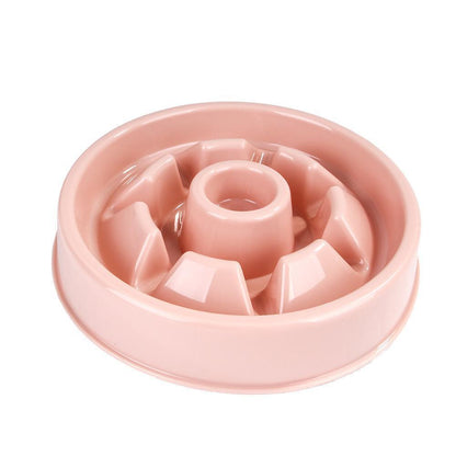 Lighteme Useful Anti Choke Dog Plastic Feeding Bowl (2 Colors & 4 Types)