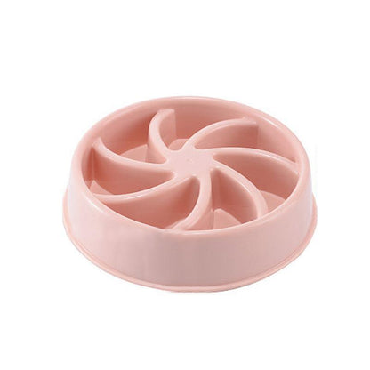 Lighteme Useful Anti Choke Dog Plastic Feeding Bowl (2 Colors & 4 Types)