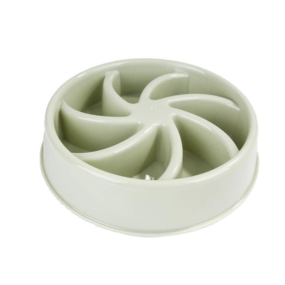 Lighteme Useful Anti Choke Dog Plastic Feeding Bowl (2 Colors & 4 Types)