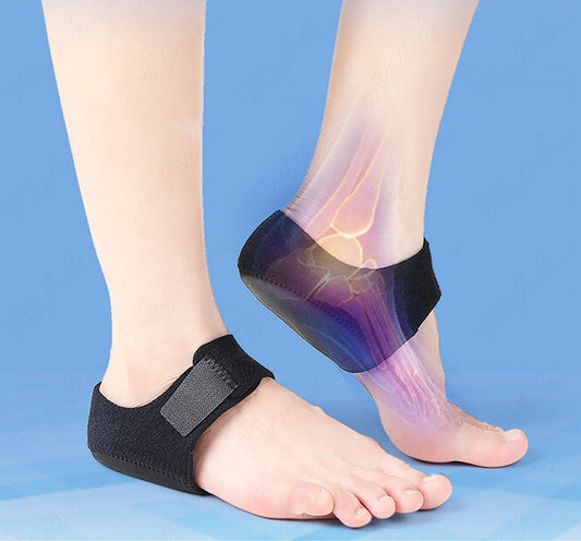 Lighteme Adjustable Cushion heel protector wrap with Breathable Inserts  (1 Pair)