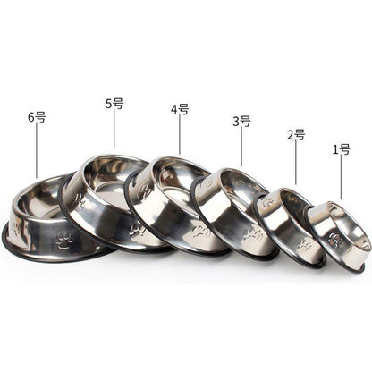 Gamelle pour animaux de compagnie Lighteme Vavious Size en acier inoxydable épais (6 tailles)