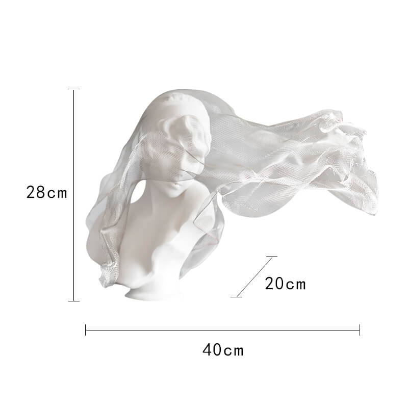 Lighteme Veil Girl Resin Decoration