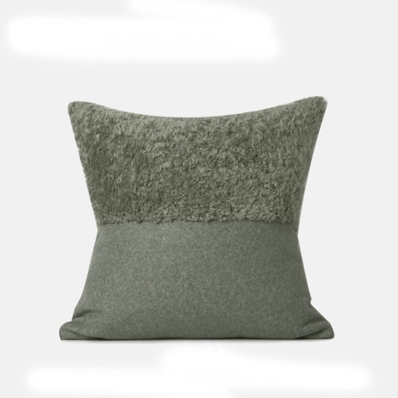 Lighteme Velvet Pure Color Throw Pillow Cover