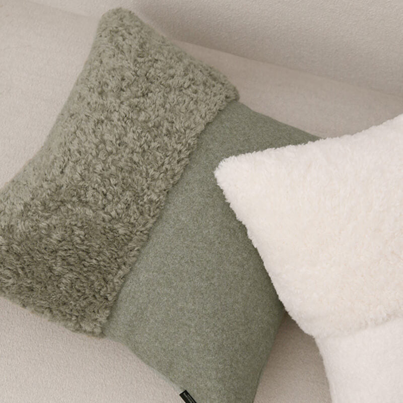 Lighteme Velvet Pure Color Throw Pillow Cover