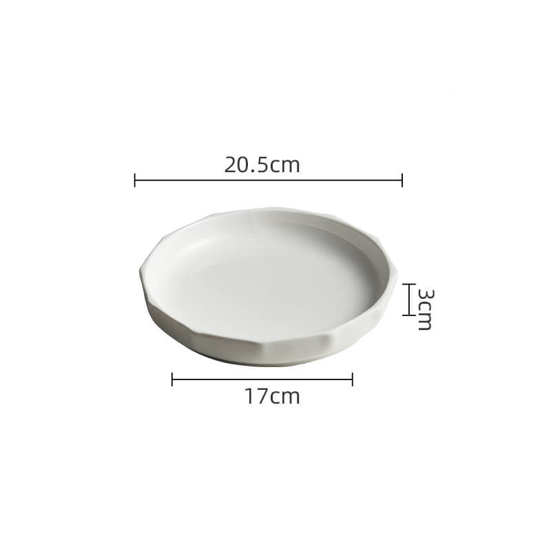 Assiette creuse verticale en céramique Lighteme