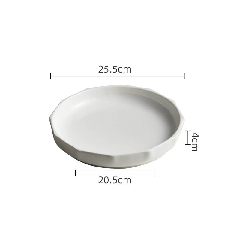 Assiette creuse verticale en céramique Lighteme