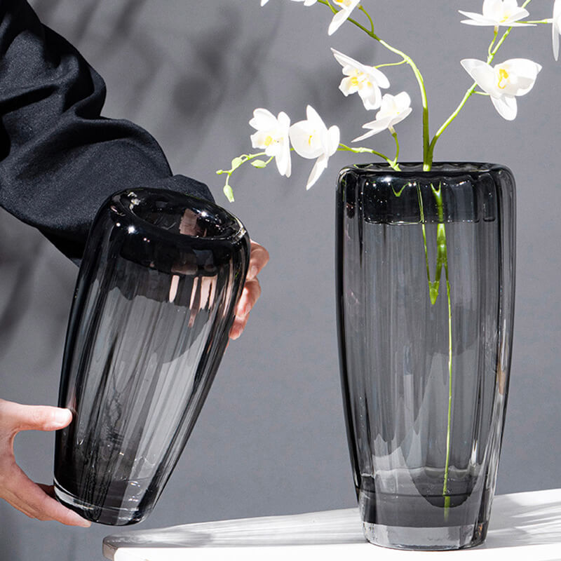 Lighteme Vertical Grain Glass Vase