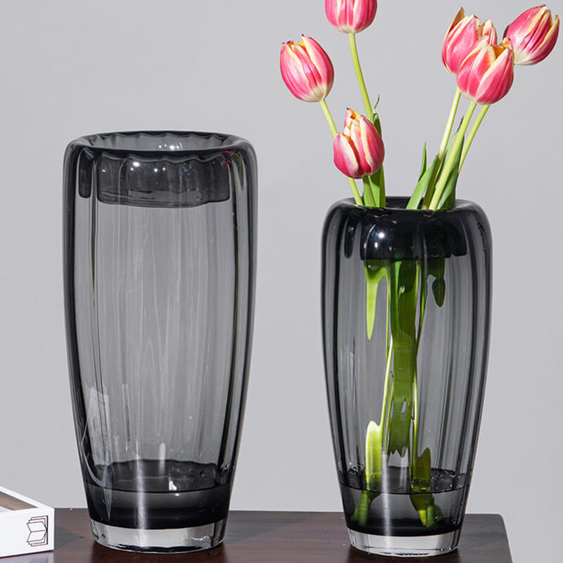 Lighteme Vertical Grain Glass Vase