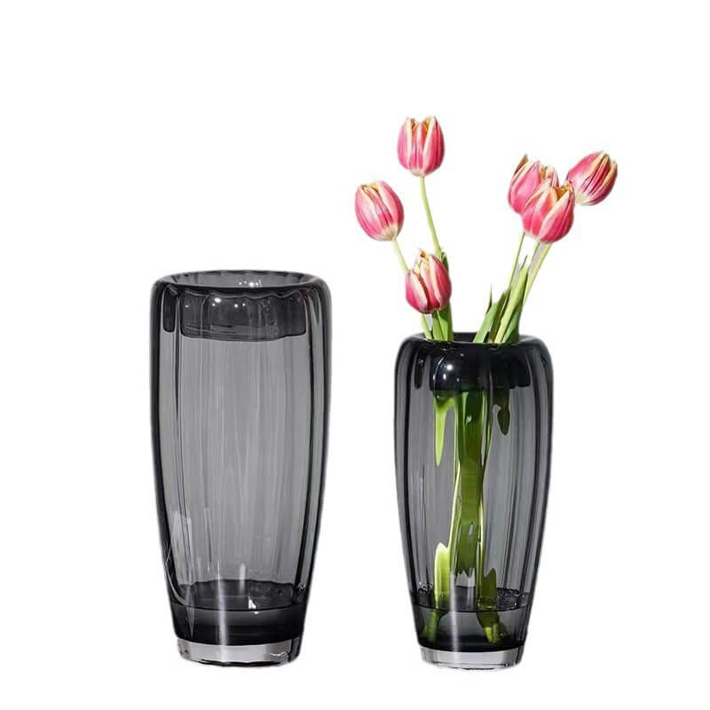 Lighteme Vertical Grain Glass Vase