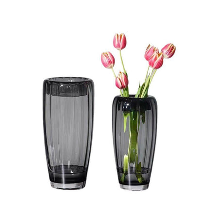 Lighteme Vertical Grain Glass Vase