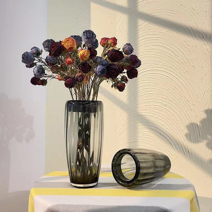 Lighteme Vertical Grain Glass Vase