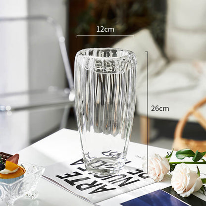 Lighteme Vertical Grain Glass Vase