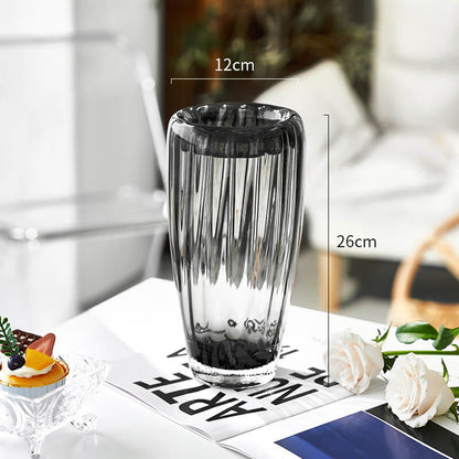 Lighteme Vertical Grain Glass Vase