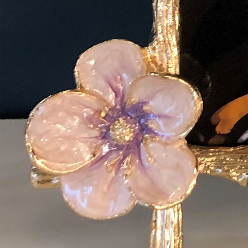 Cadre photo Lighteme en forme de fleur de vigne