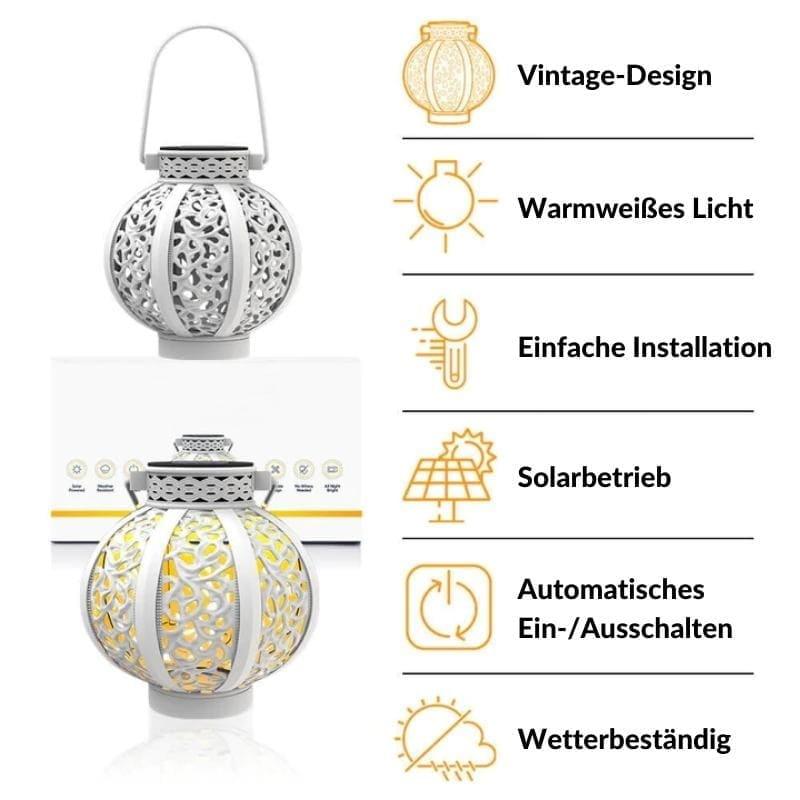 Lighteme Solar-LED-Halloweenlaterne im Eisenkunststil 