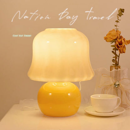 Lighteme Vintage Creamy Yellow Mushroom Lamp