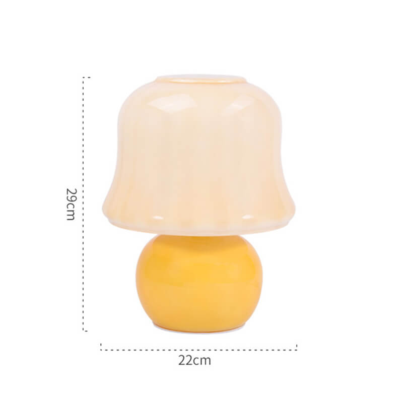 Lighteme Vintage Creamy Yellow Mushroom Lamp