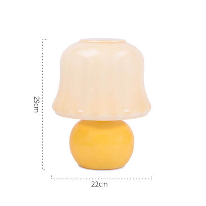 Lighteme Vintage Creamy Yellow Mushroom Lamp