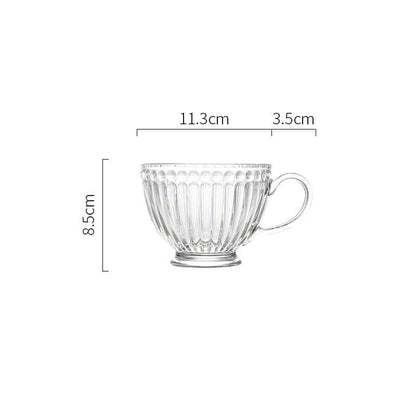 Tasse en verre gaufré vintage Lighteme