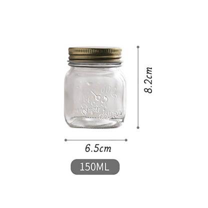Lighteme Vintage Embossed Glass Storage Jar