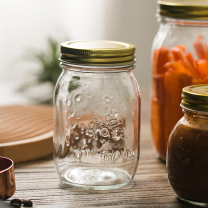 Lighteme Vintage Embossed Glass Storage Jar