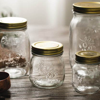 Lighteme Vintage Embossed Glass Storage Jar