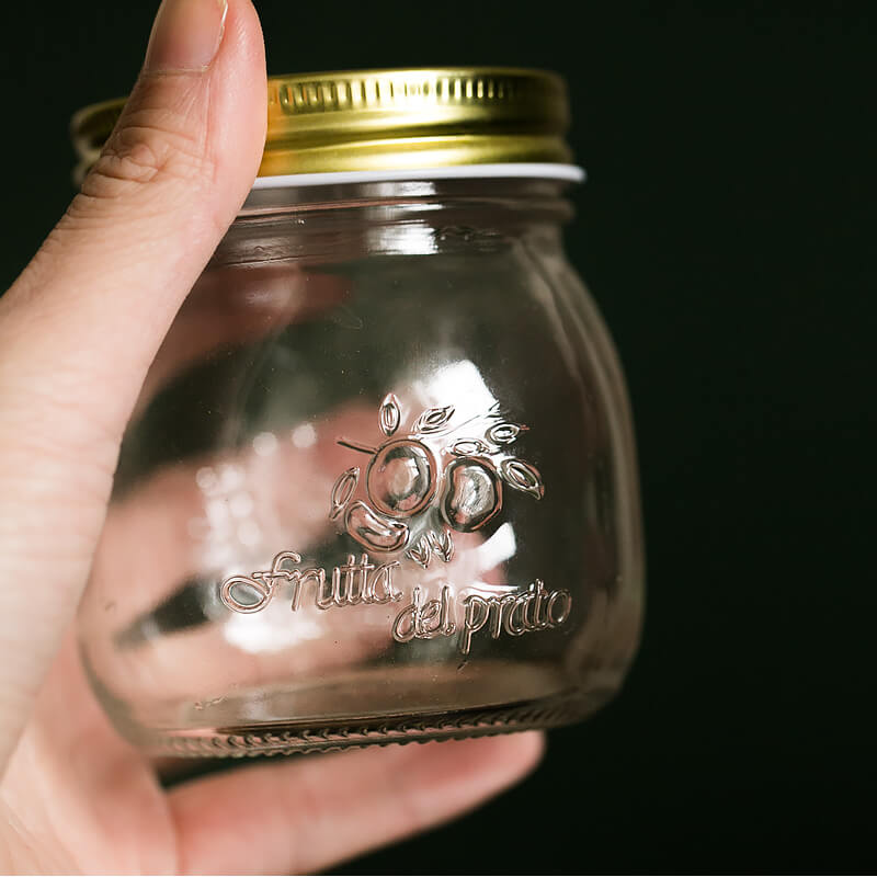Lighteme Vintage Embossed Glass Storage Jar