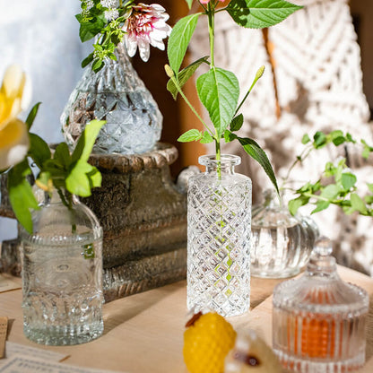 Vase en verre gaufré vintage Lighteme