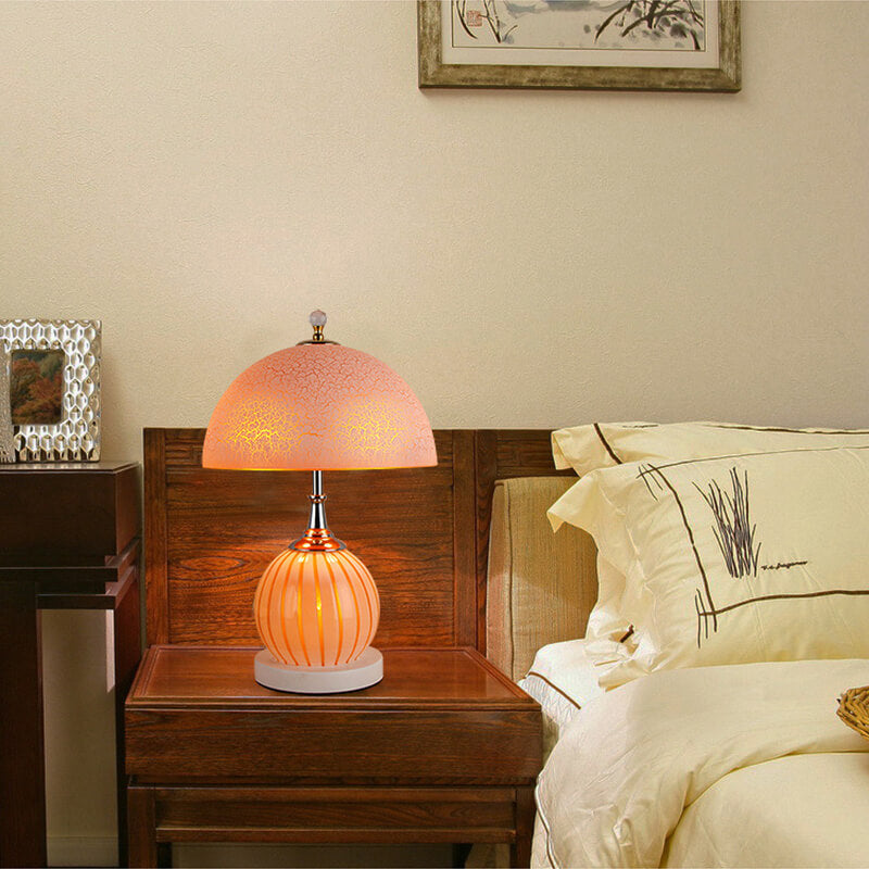 Lighteme Vintage Glass Crackle Table Lamp
