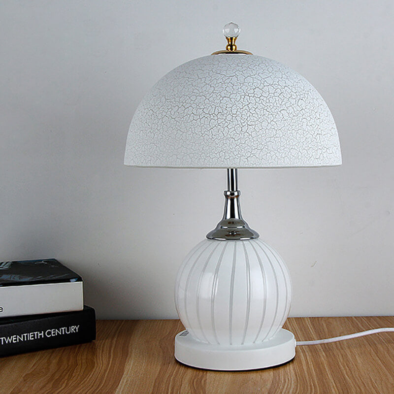 Lighteme Vintage Glass Crackle Table Lamp