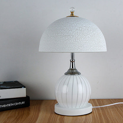 Lighteme Vintage Glass Crackle Table Lamp