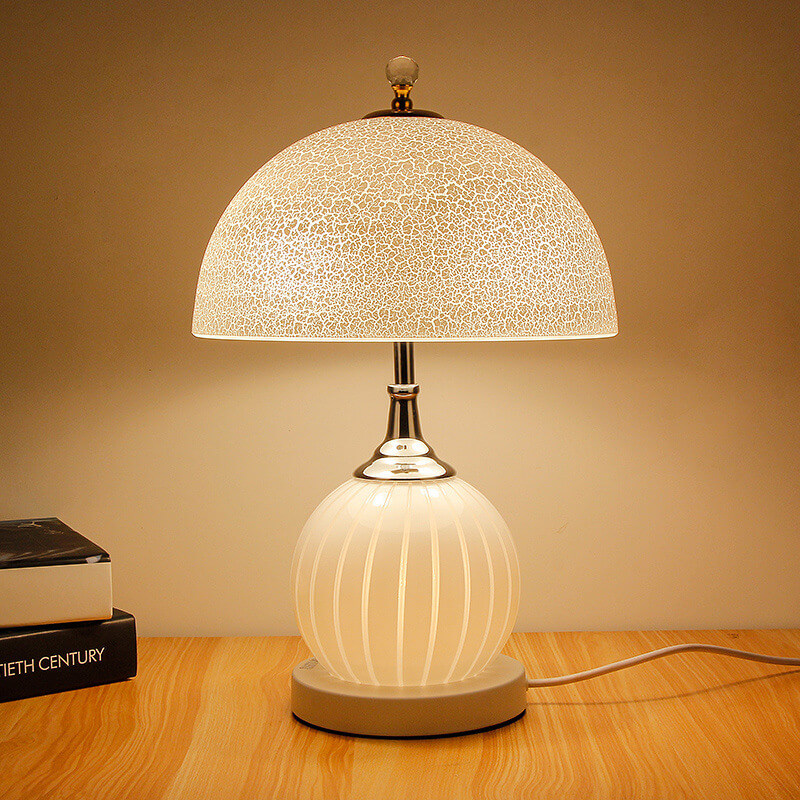 Lighteme Vintage Glass Crackle Table Lamp