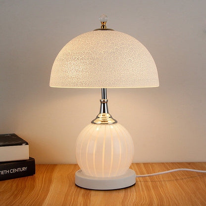 Lighteme Vintage Glass Crackle Table Lamp