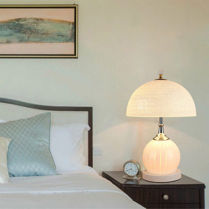 Lighteme Vintage Glass Crackle Table Lamp
