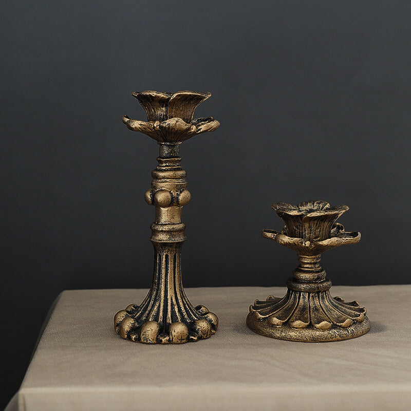 Lighteme Vintage Lotus Resin Candle Holder