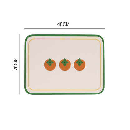 Lighteme Vintage Print Leather Placemat