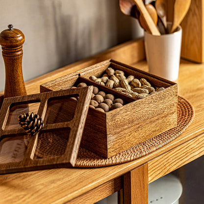 Lighteme Walnut Storage Box