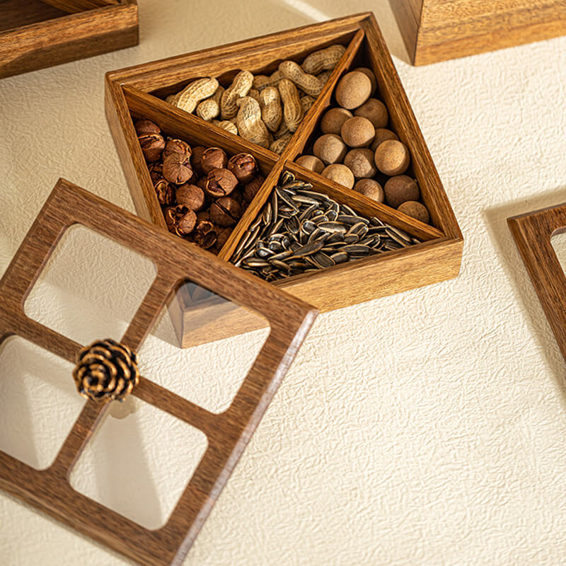 Lighteme Walnut Storage Box