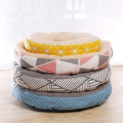 Lighteme Warm Soft Sleeping Round Pet Nest (4 colors & 2 sizes)