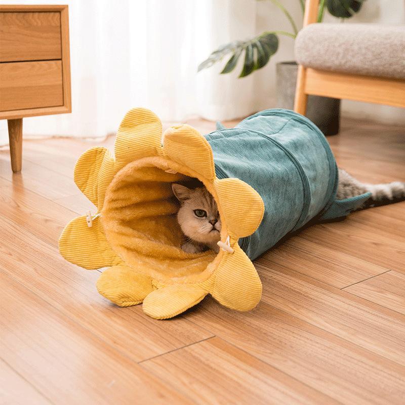 Lighteme Washable Corduroy Cat Toy Hideaway Tunnel (3 colors)