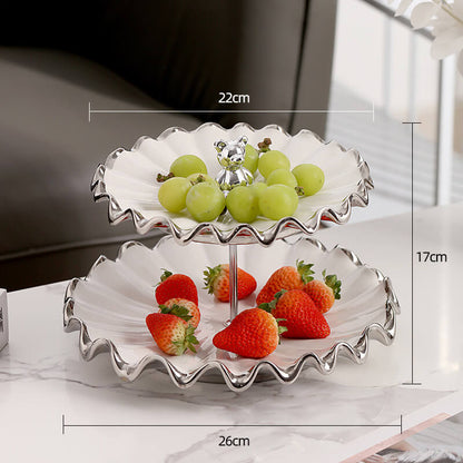 Lighteme Water Ripple Shape Multi-Layer Dessert Stand