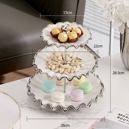Lighteme Water Ripple Shape Multi-Layer Dessert Stand