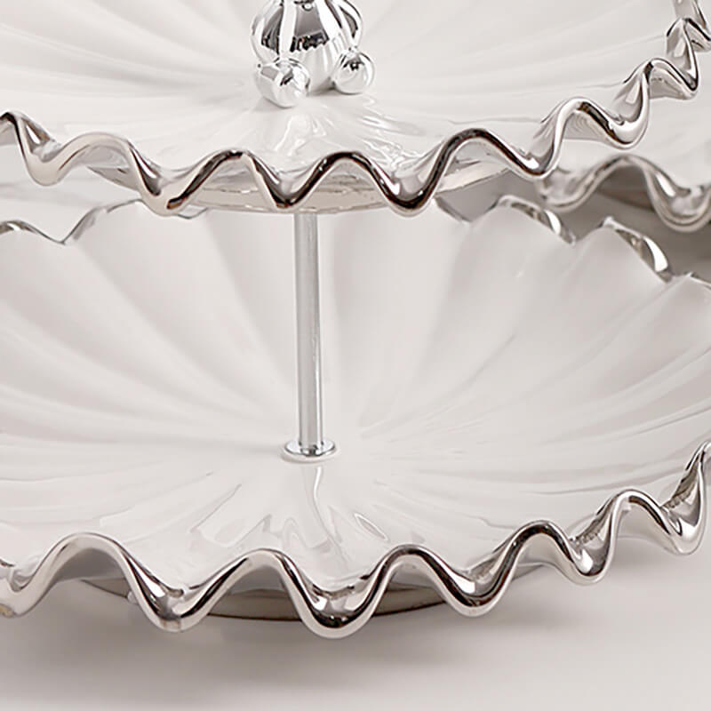 Lighteme Water Ripple Shape Multi-Layer Dessert Stand