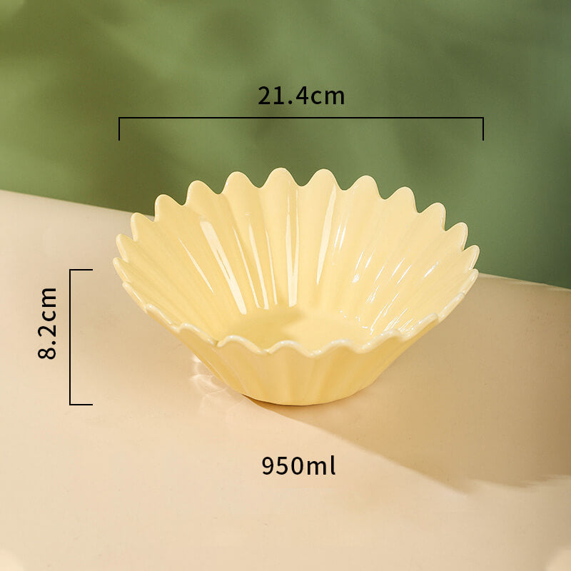 Lighteme Wavy Edge Ceramic Bowl