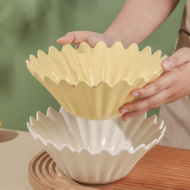 Lighteme Wavy Edge Ceramic Bowl