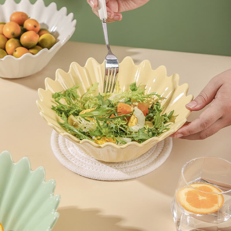 Lighteme Wavy Edge Ceramic Bowl