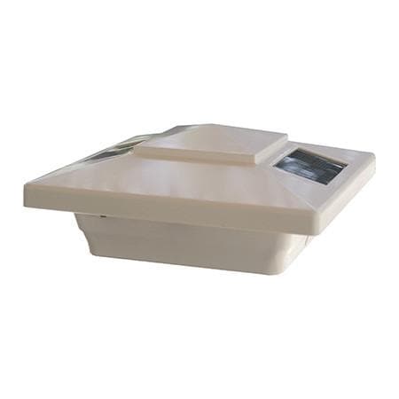 Lighteme Solar Fence Cap Light - White