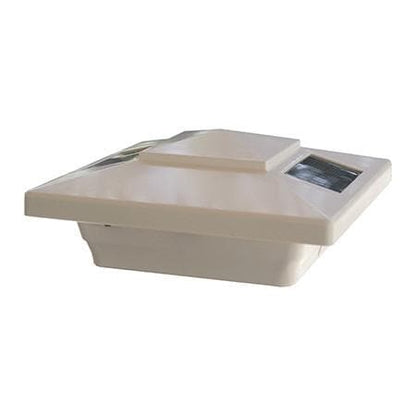 Lighteme Solar Fence Cap Light - White