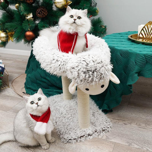Lighteme Winter Lamb Shape Cat Tree (2 Types)